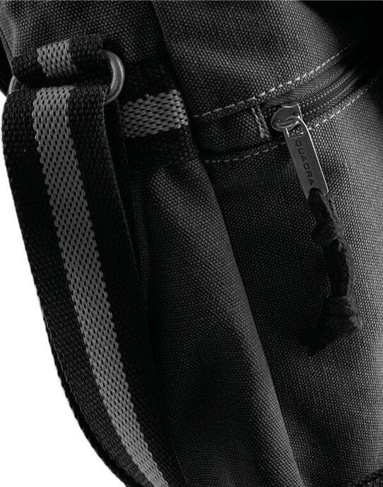 Quadra QD610 Vintage Canvas Despatch Bag - Vintage Black