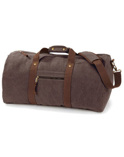 Quadra QD613 Desert Canvas Holdall - Vintage Brown