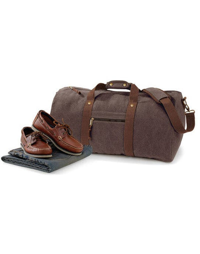 Quadra QD613 Desert Canvas Holdall - Vintage Brown