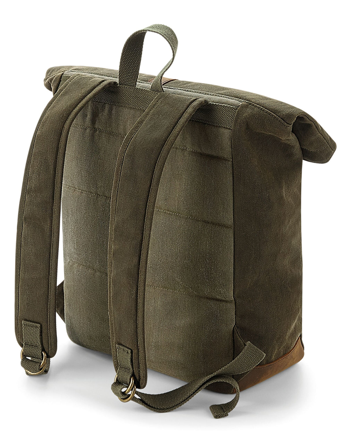 Quadra QD655 Heritage Waxed Canvas Backpack - Olive Green
