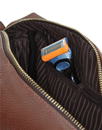 Quadra QD879 NuHide® Washbag - Tan
