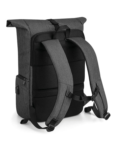 Quadra QD995 Q-Tech Charge Roll-Up Backpack - Granite Marl