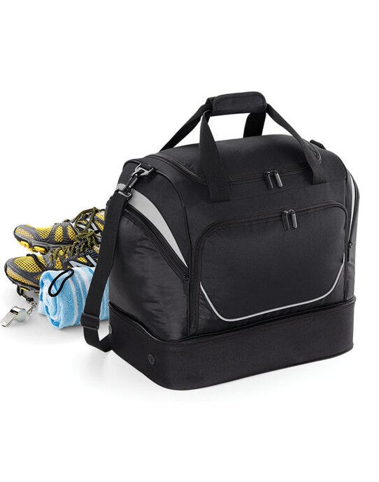 Quadra QS285 Pro Team Hardbase Holdall - Black/Light Grey