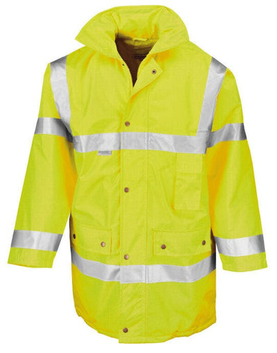 Result Safeguard R018X Result Safe-Guard Motorway Coat - Hi-Vis Yellow