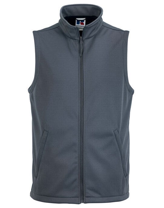 Russell Athletic R041M Russell Mens Smart Softshell Gilet - Convoy Grey