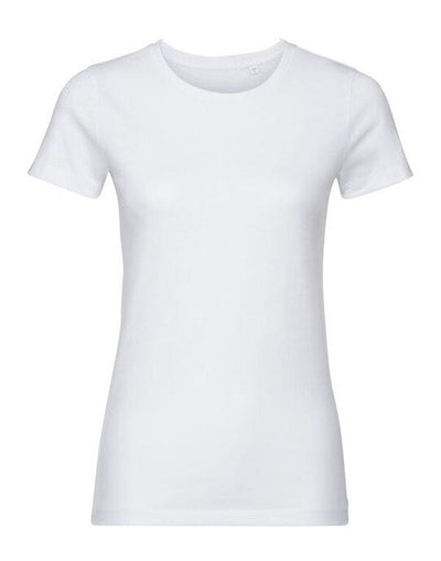 Russell Athletic Pure Organic R108F Russell Ladies Pure Organic T - White