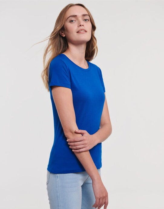 Russell Athletic Pure Organic R108F Russell Ladies Pure Organic T - Bright Royal