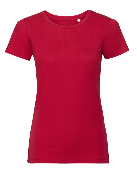 Russell Athletic Pure Organic R108F Russell Ladies Pure Organic T - Classic Red