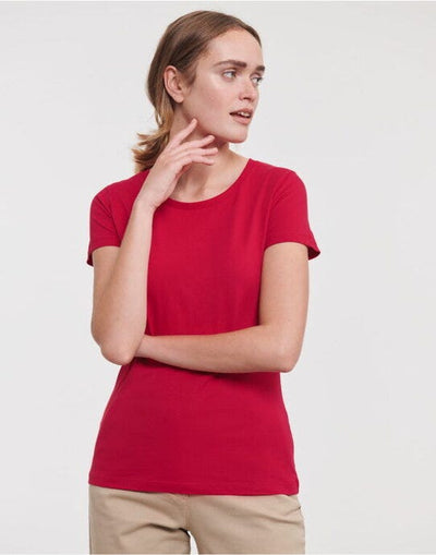 Russell Athletic Pure Organic R108F Russell Ladies Pure Organic T - Classic Red