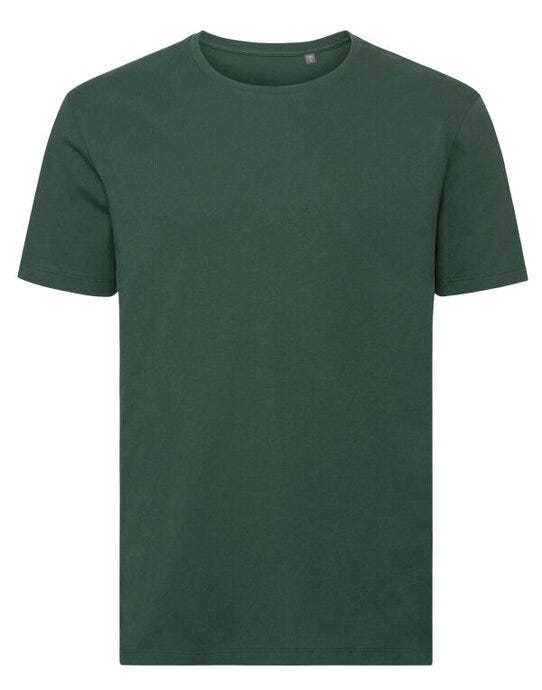 Russell Athletic Pure Organic R108M Russell Mens Pure Organic T - Bottle Green