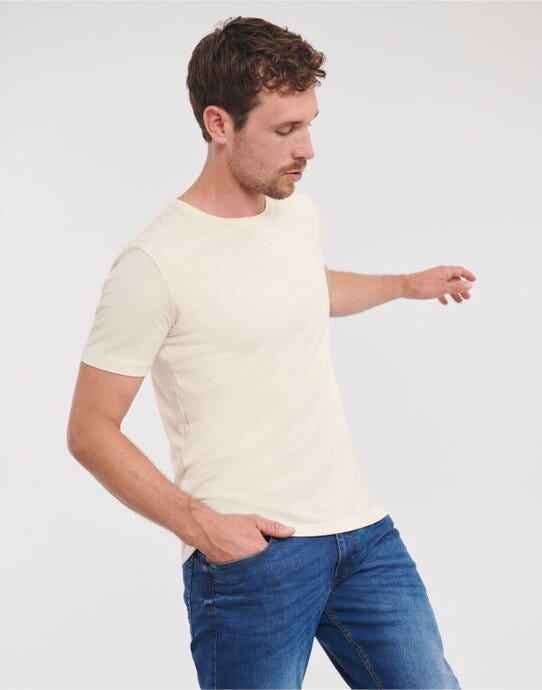 Russell Athletic Pure Organic R108M Russell Mens Pure Organic T - Natural