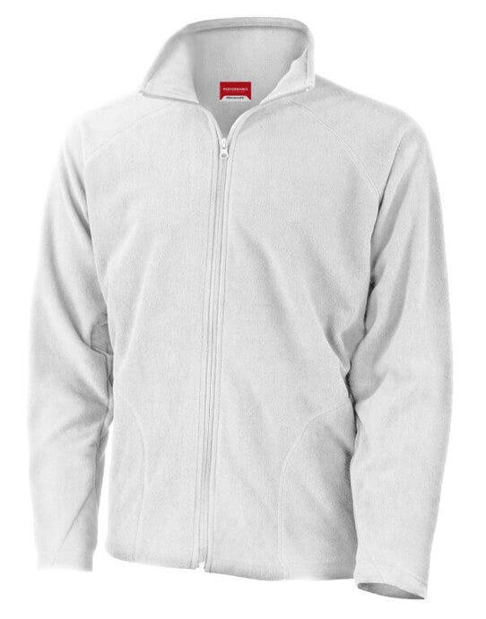 Result Core R114X Mens Microfleece Jacket - White