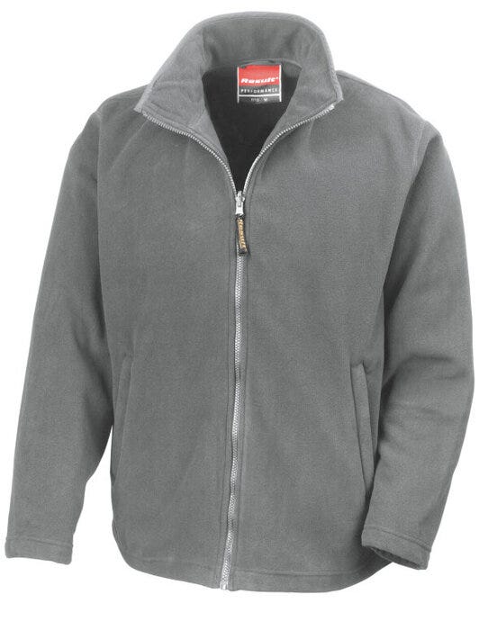 Result R115M Mens Horizon Microfleece Jacket - Light Grey