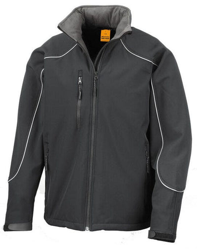 Result R118X Hooded Softshell Jacket - Black
