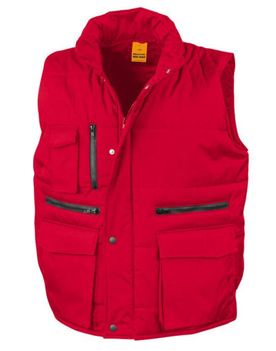 Result Work-Guard R127X Result Workguard Lance Bodywarmer - Red