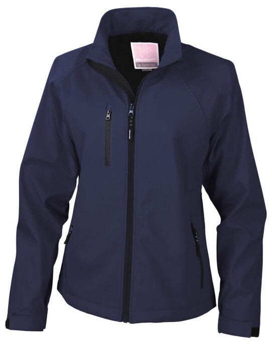 Result R128F Womens Baselayer Softshell Jacket - Navy