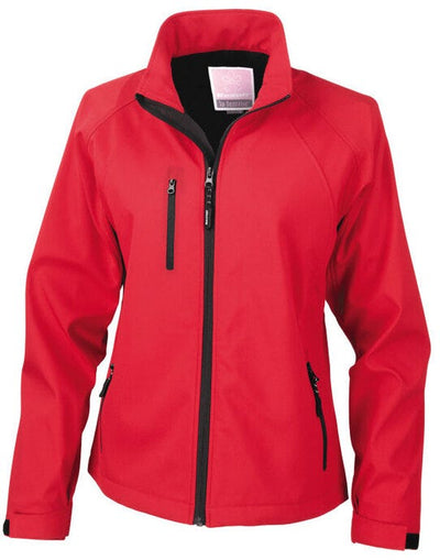 Result R128F Womens Baselayer Softshell Jacket - Red
