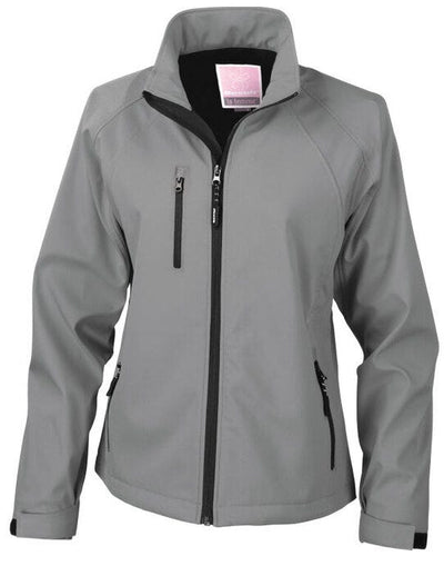 Result R128F Womens Baselayer Softshell Jacket - Silver Grey