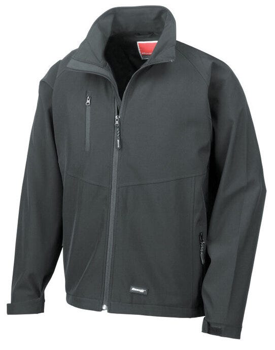 Result R128M Mens Baselayer Softshell Jacket - Black