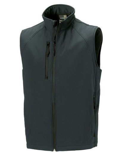 Russell Athletic R141M Russell Mens Softshell Gilet - Titanium