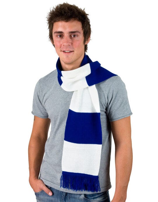 Result Winter Essentials R146X Team Scarf - White/Royal