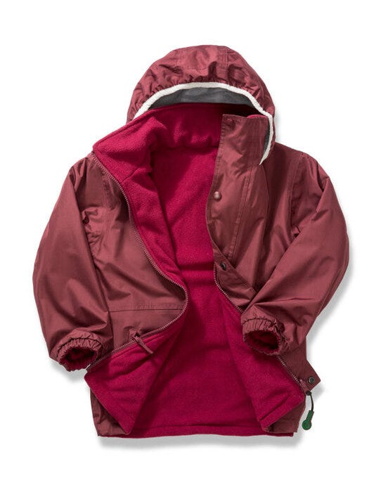 Result R160JY Junior Stormdri Jacket - Burgundy/Burgundy