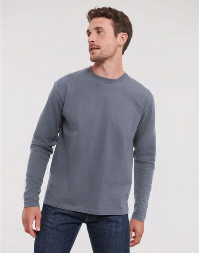 Russell Athletic R180L Russell Classic Long Sleeve T - Convoy Grey