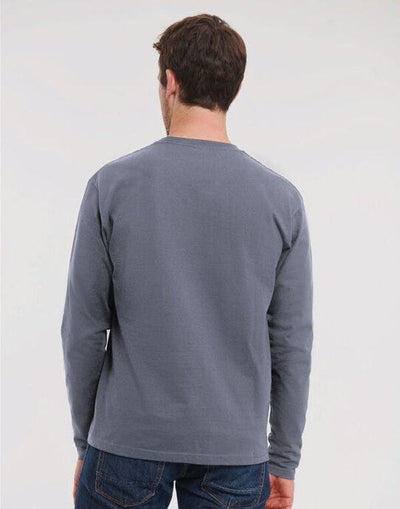 Russell Athletic R180L Russell Classic Long Sleeve T - Convoy Grey