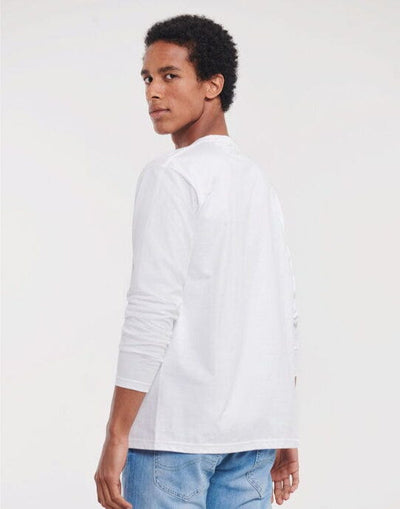 Russell Athletic R180L Russell Classic Long Sleeve T - White