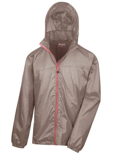 Result Urban Outdoor Wear R189X Result Urban L/Weight Stowable Jacket - Fennel/Pink