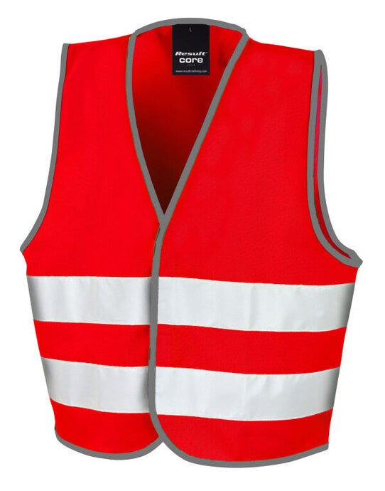 Result Safeguard R200JEV Jr Enhanced Vis Vest - Red
