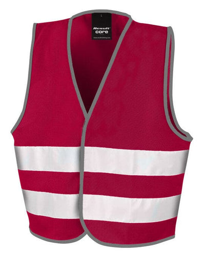 Result Safeguard R200JEV Jr Enhanced Vis Vest - Burgundy