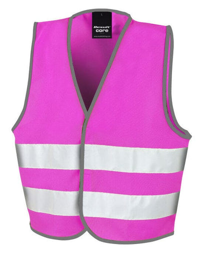 Result Safeguard R200JEV Jr Enhanced Vis Vest - Fluorescent Pink