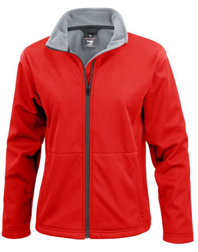 Result Core R209F Ladies Soft Shell Jacket - Red
