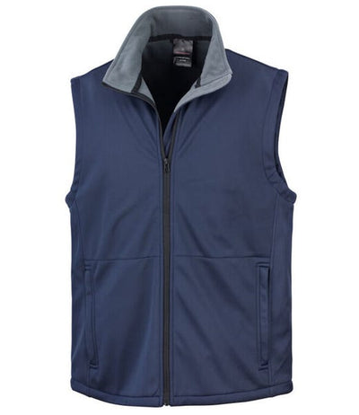Result Core R214X Navy plain Softshell Bodywarmer