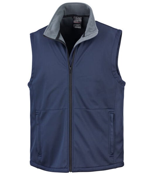 Result Core R214X Navy plain Softshell Bodywarmer