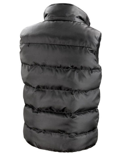 Result Core R223X Nova Lux Padded Hooded Gilet - Black