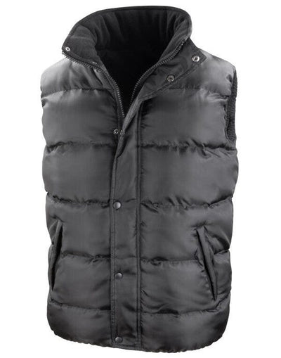 Result Core R223X Nova Lux Padded Hooded Gilet - Black