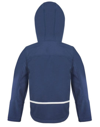 Result Core R224JY Junior Hooded Softshell Jkt - Navy/Royal