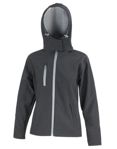 Result Core R230F Women Peformance Hood SShell - Black/ Grey