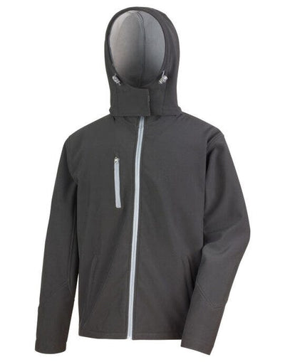 Result Core R230M Mens Performance Hood SShell - Black/ Grey