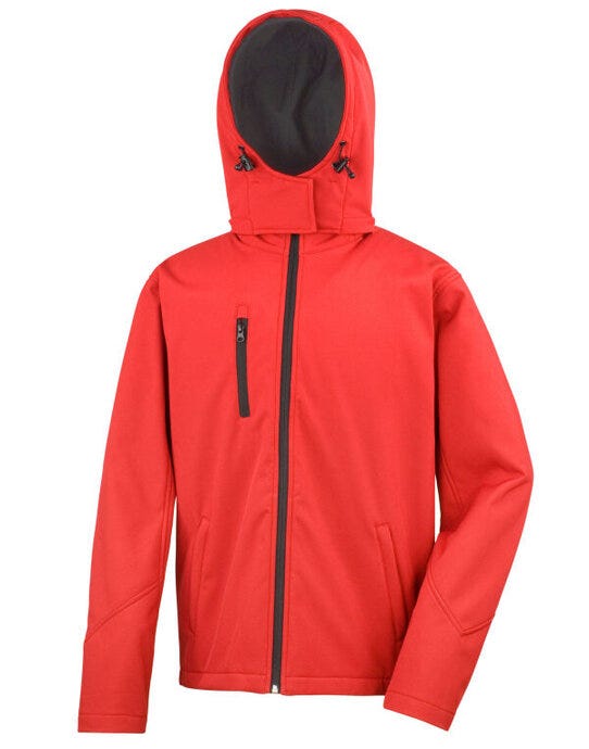 Result Core R230M Mens Performance Hood SShell - Red/Black