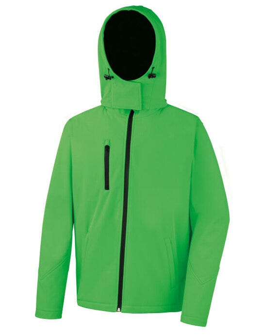 Result Core R230M Mens Performance Hood SShell - Vivid Green/Black