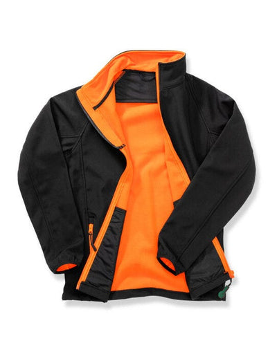 Result Core R231F Ladies Printable Softshell - Black/Orange