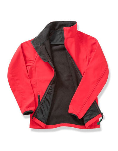 Result Core R231F Ladies Printable Softshell - Red/Black