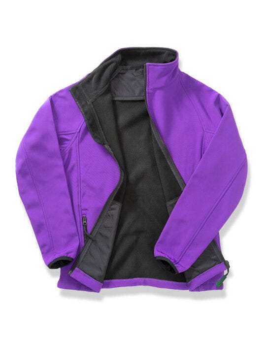 Result Core R231M Mens Printable Softshell - Purple/Black