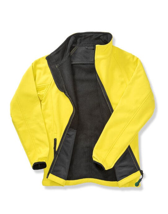 Result Core R231M Mens Printable Softshell - Yellow/Black