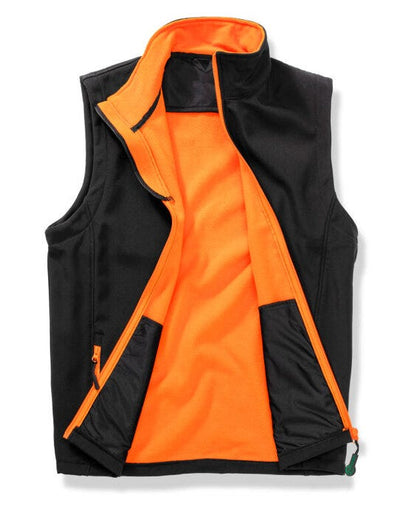 Result Core R232M Mens Printable Sshell B/Warm - Black/Orange