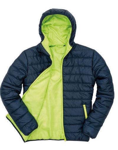 Result Core R233M Mens Soft Padded Jacket - Navy/Lime