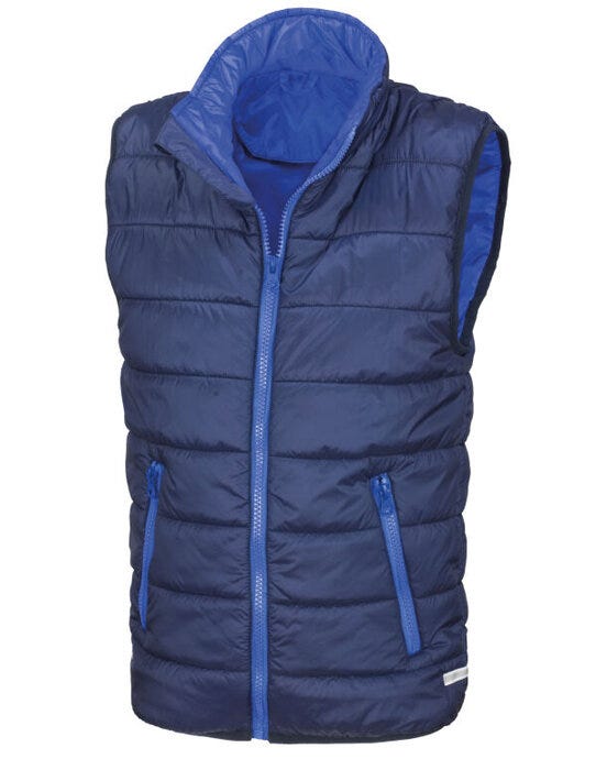 Result Core R234JY Junior Padded Bodywarmer - Navy/Royal